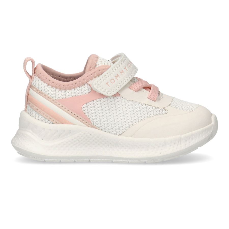 Sneakers inserti in rete con velcro da bambina Tommy Hilfiger | T1A9337551697A704X
